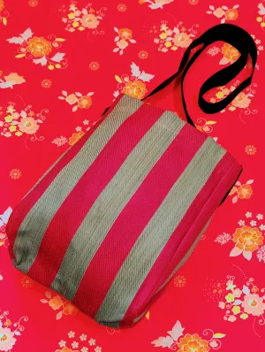 Bold striped bags