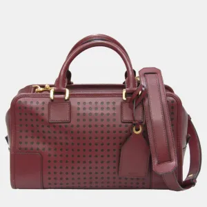 Bordeaux Leather Amazona Satchel