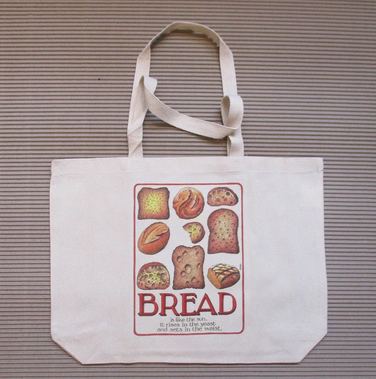 Bread Canvas Shopping Bag
