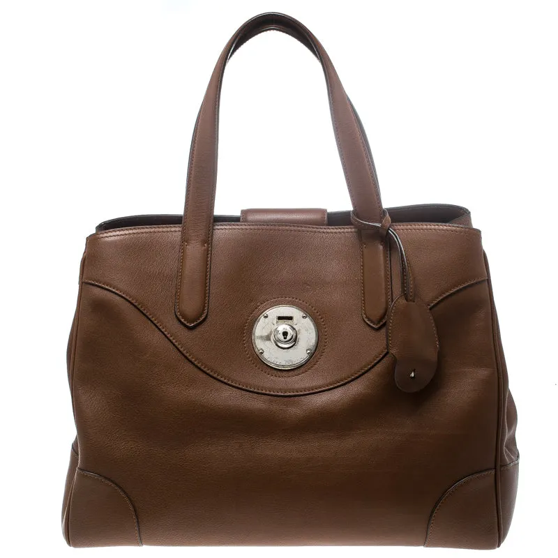 Brown Leather Ricky Tote