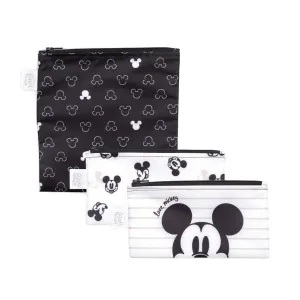 Bumkins 3-Pack Snack Bags - Love Mickey
