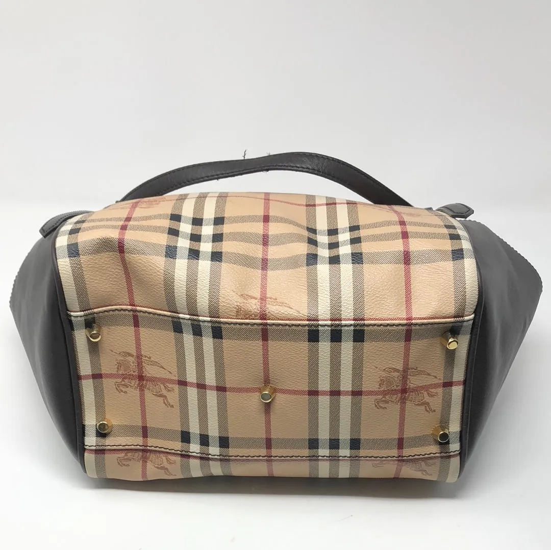 Burberry Haymarket Small Canterbury Tote Bag