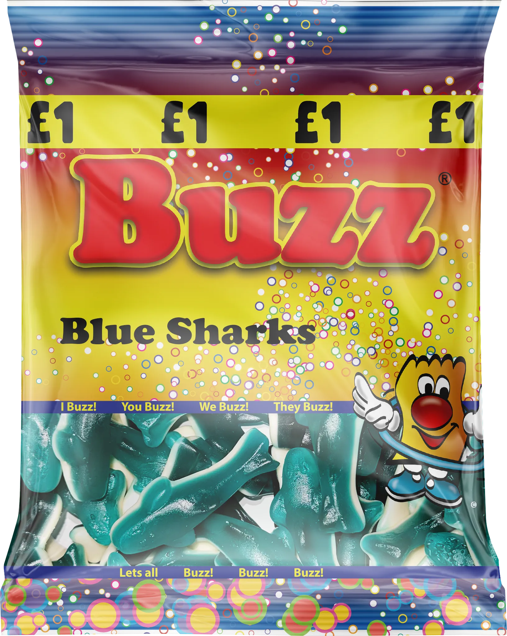 Buzz Sweets Blue Sharks