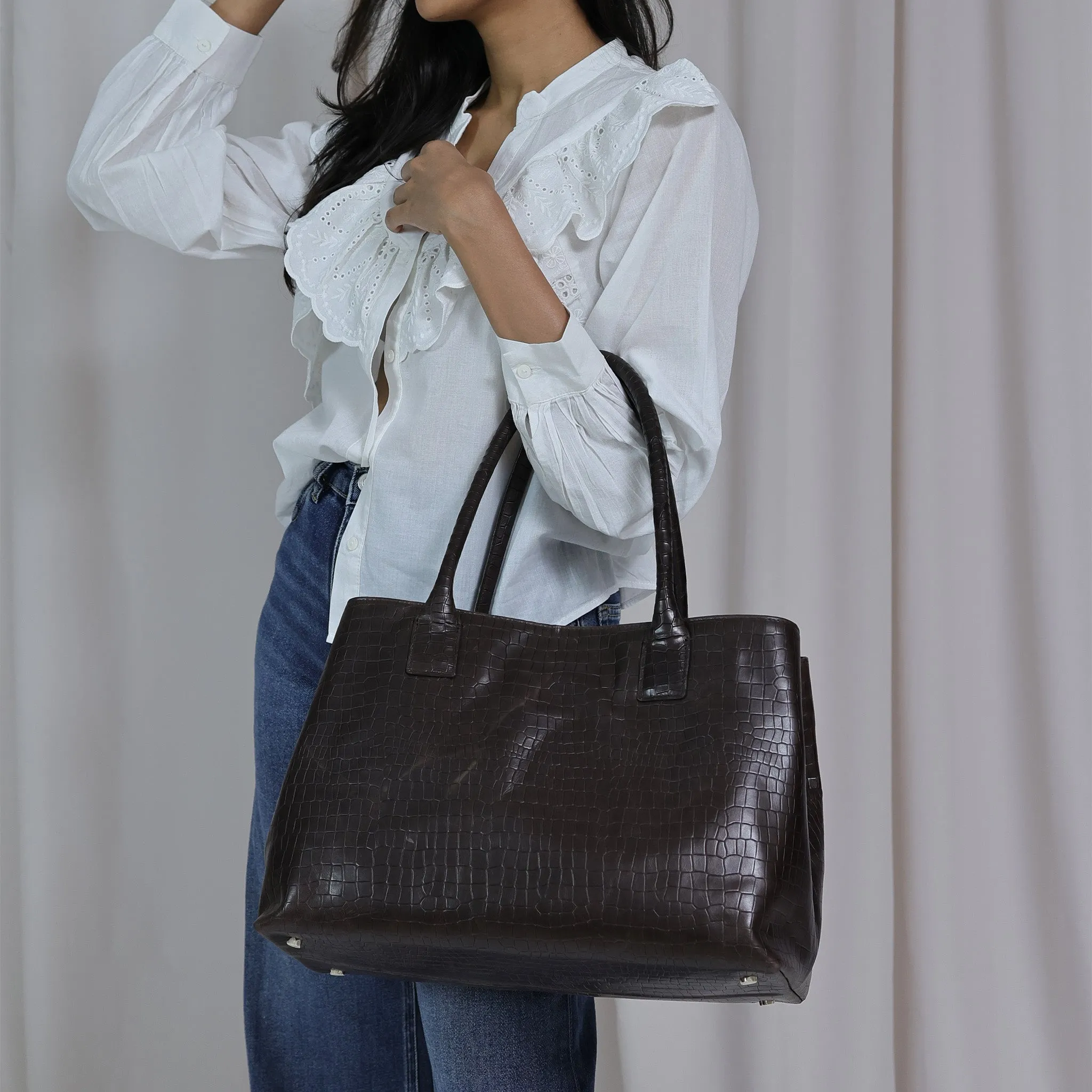 CA 1672 - SHOULDER BAG -  BROWN
