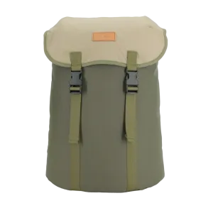 Cafe Backpack - Khaki & Beige