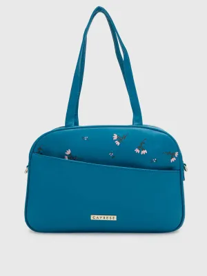 Caprese Adah Large Teal Satchel Bag