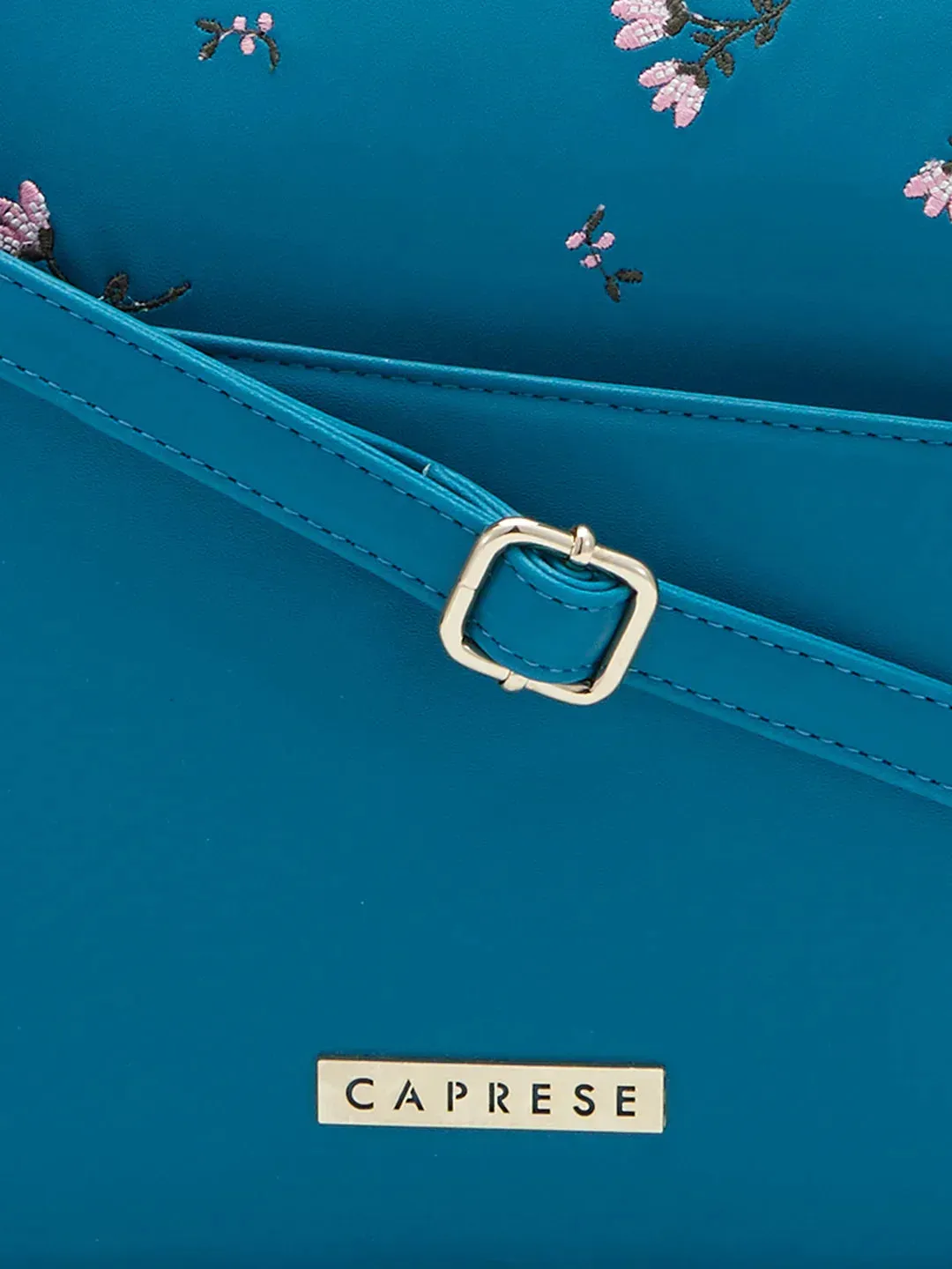 Caprese Adah Large Teal Satchel Bag