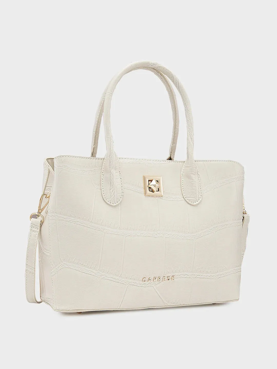 Caprese Mink Small Beige Satchel Bag