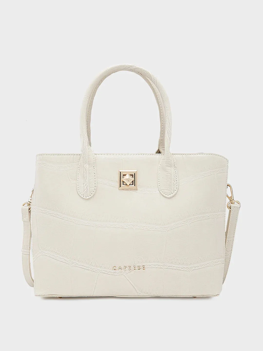 Caprese Mink Small Beige Satchel Bag