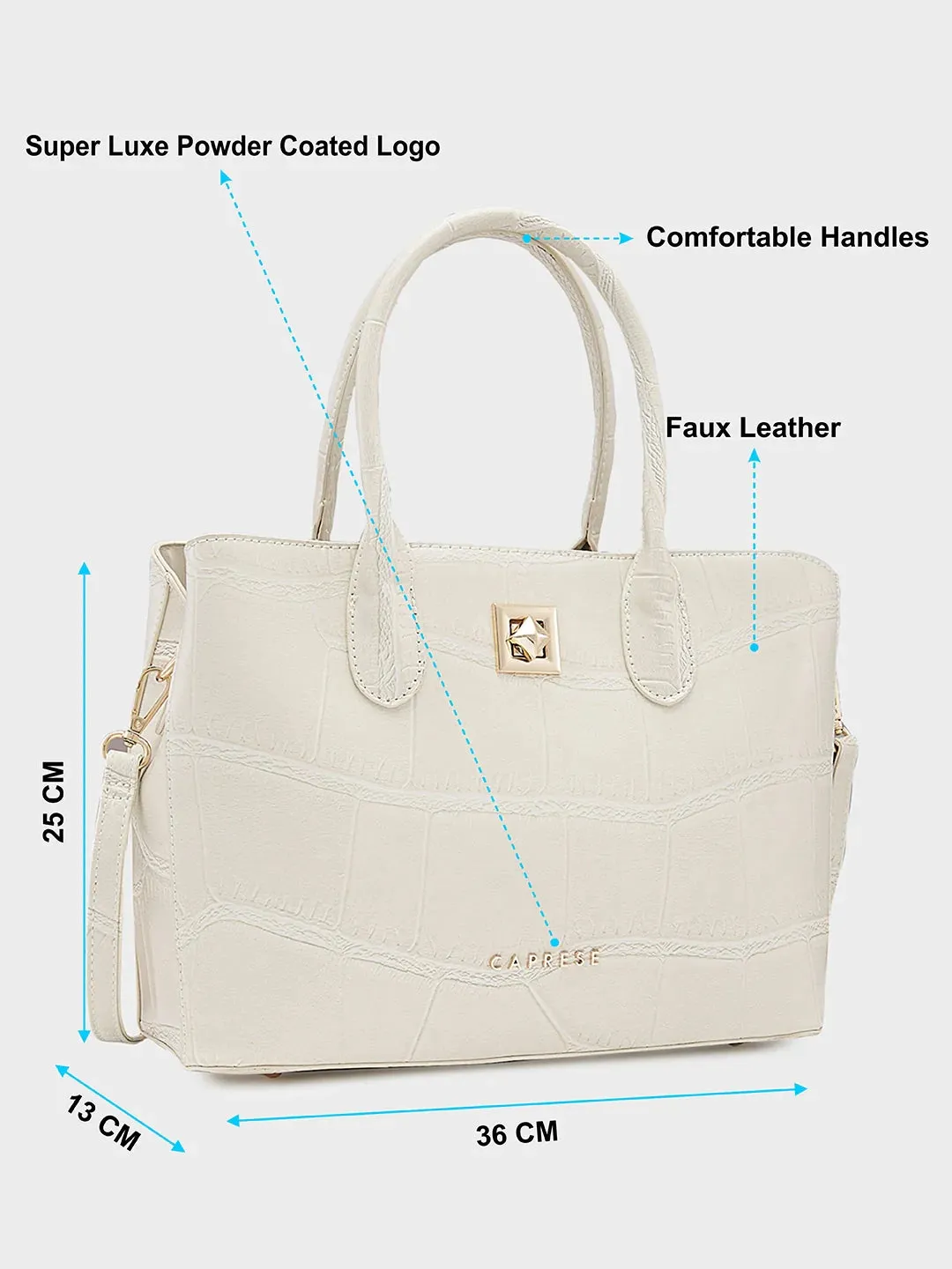 Caprese Mink Small Beige Satchel Bag