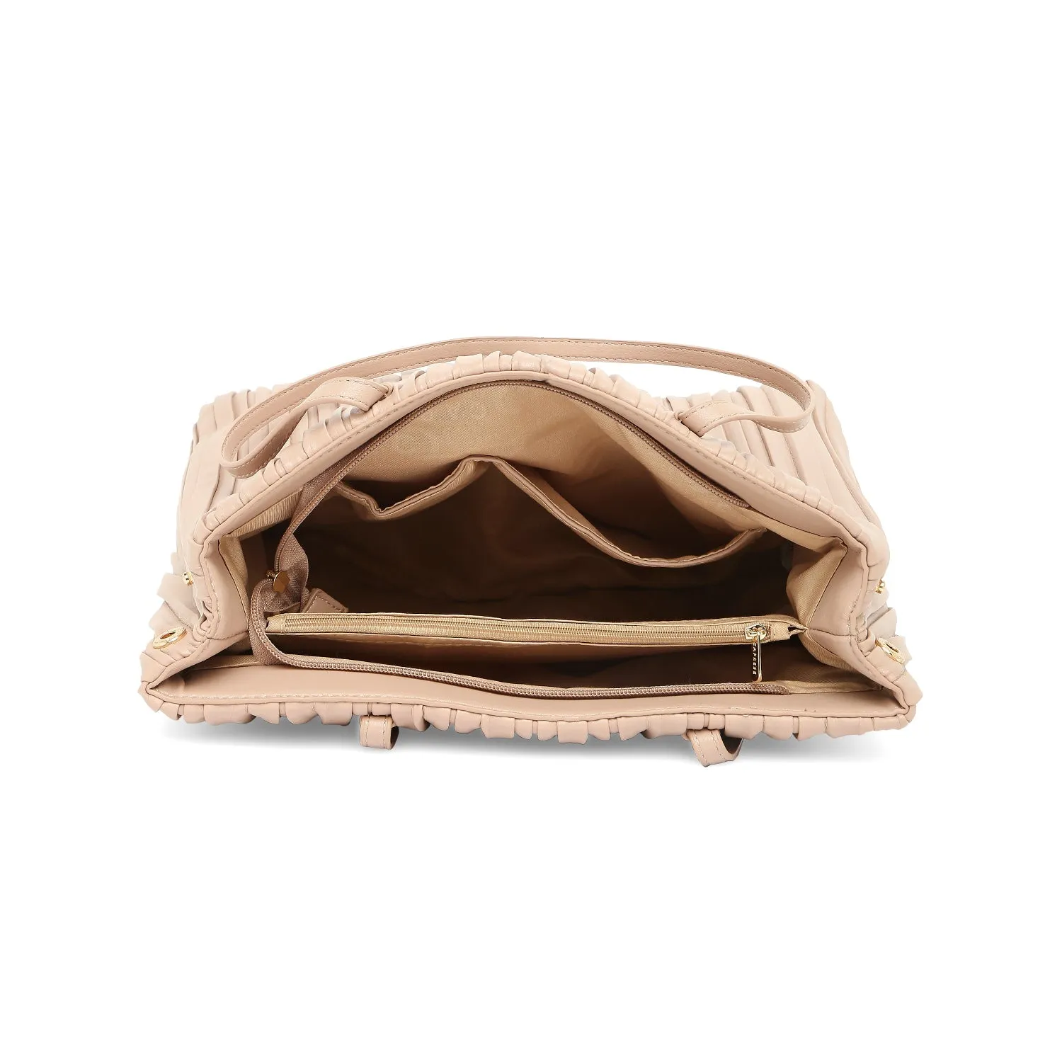 Caprese Olena Large Dull Pink Satchel Bag