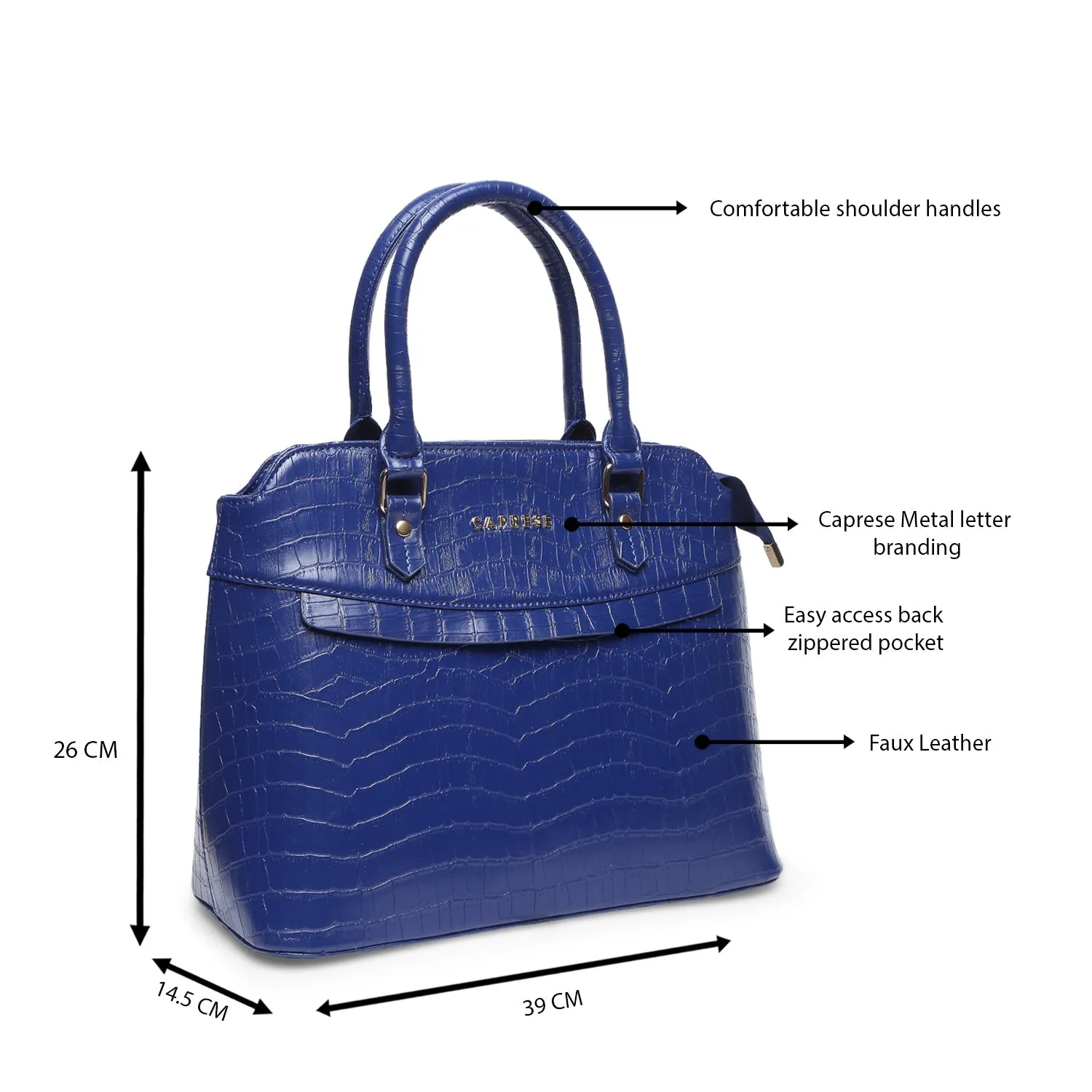 Caprese Rylee Large Satchel Bag