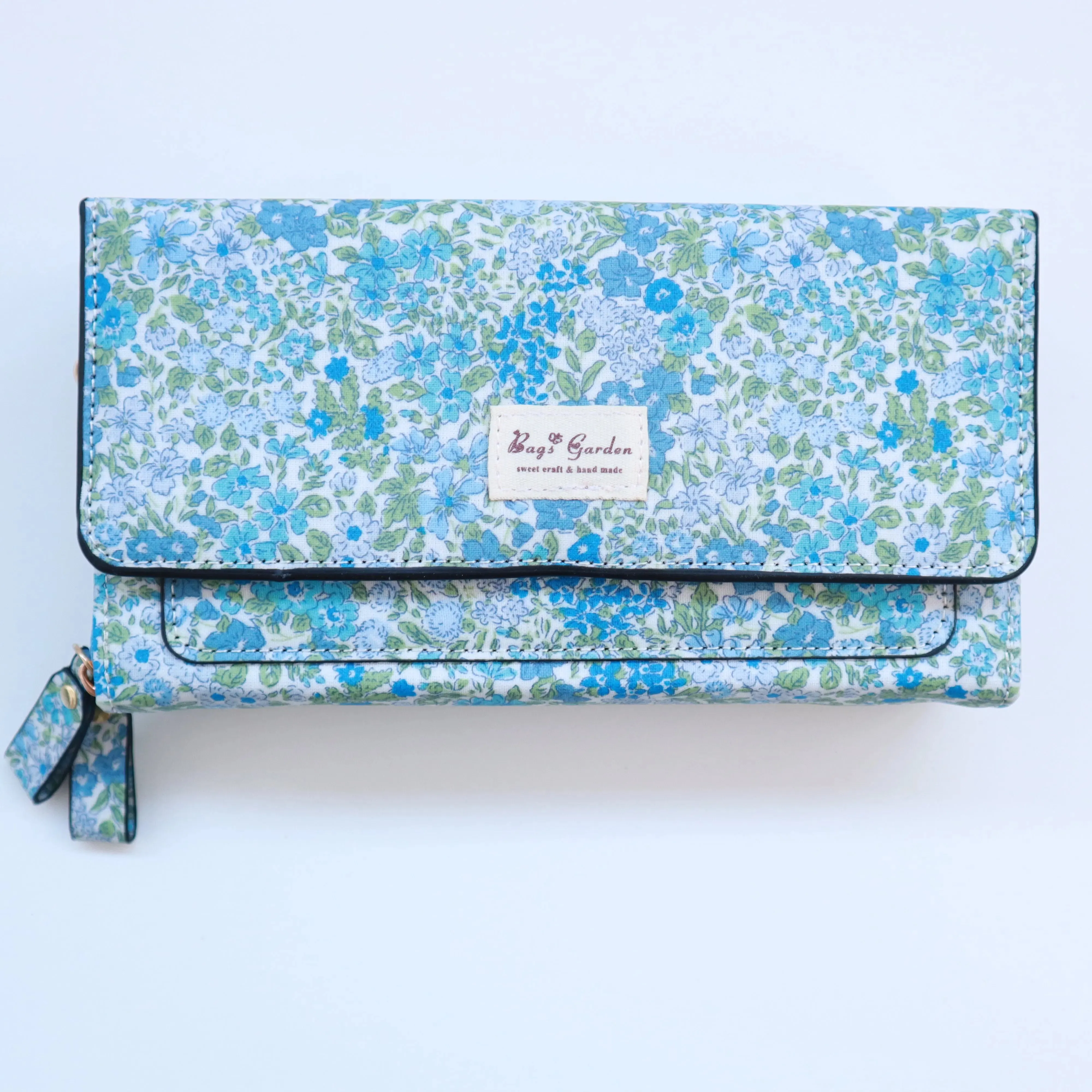 Cartera Clutch bandolera Waterproof Azul Bags Garden