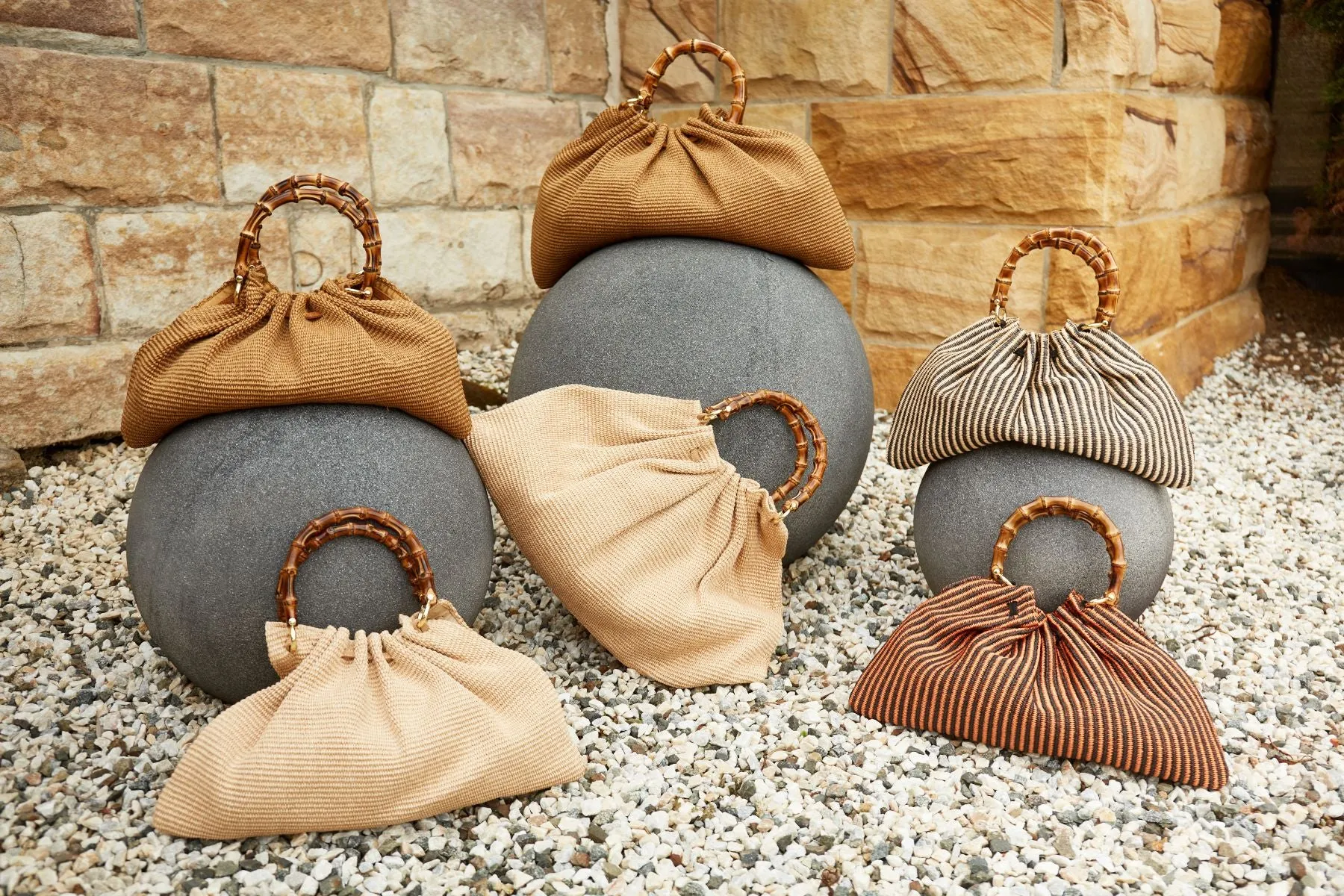 Caterina Raffia Bamboo Bag