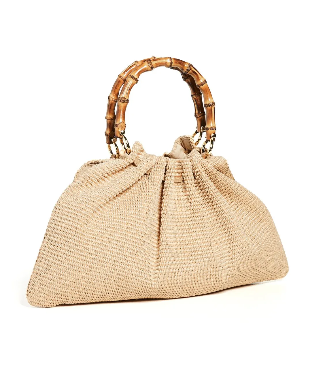 Caterina Raffia Bamboo Bag