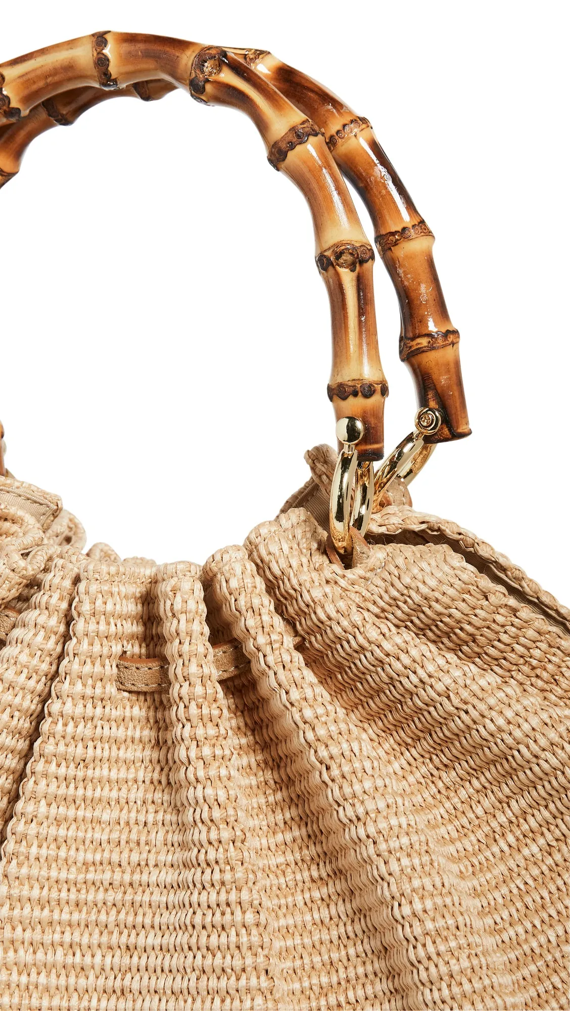 Caterina Raffia Bamboo Bag