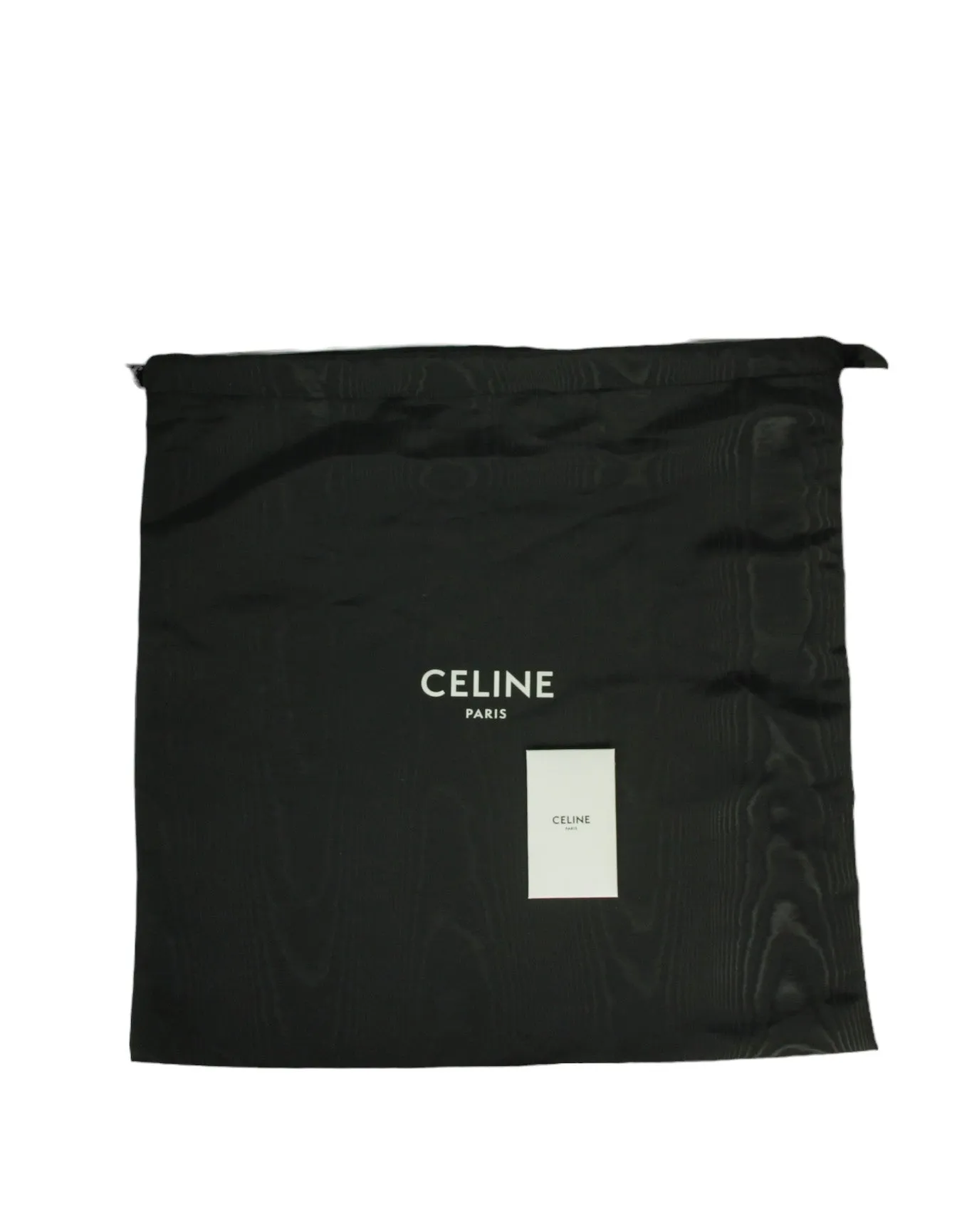 Celine Black Supple Calfskin Leather Medium Nino Bag w/ Strap