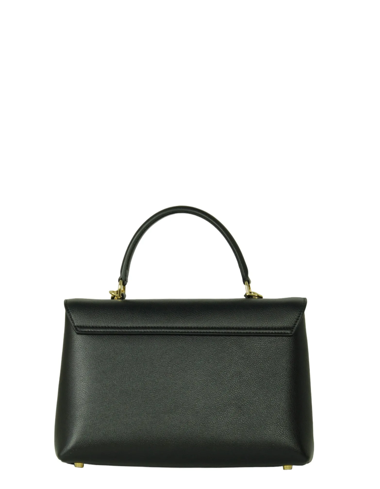 Celine Black Supple Calfskin Leather Medium Nino Bag w/ Strap