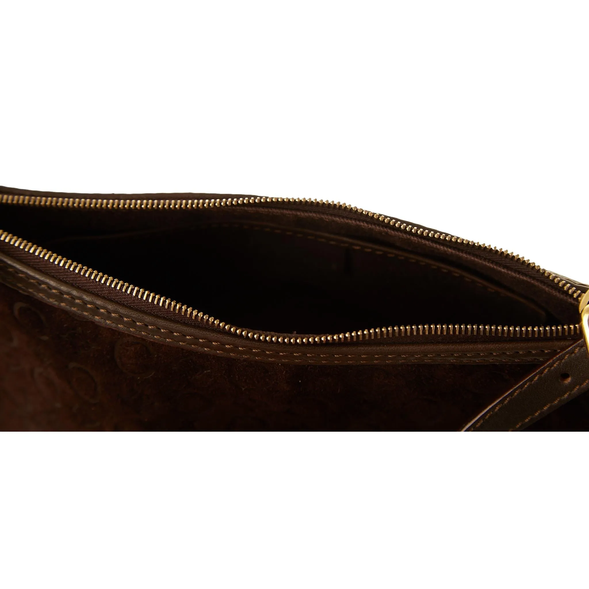Celine Brown Suede Shoulder Bag