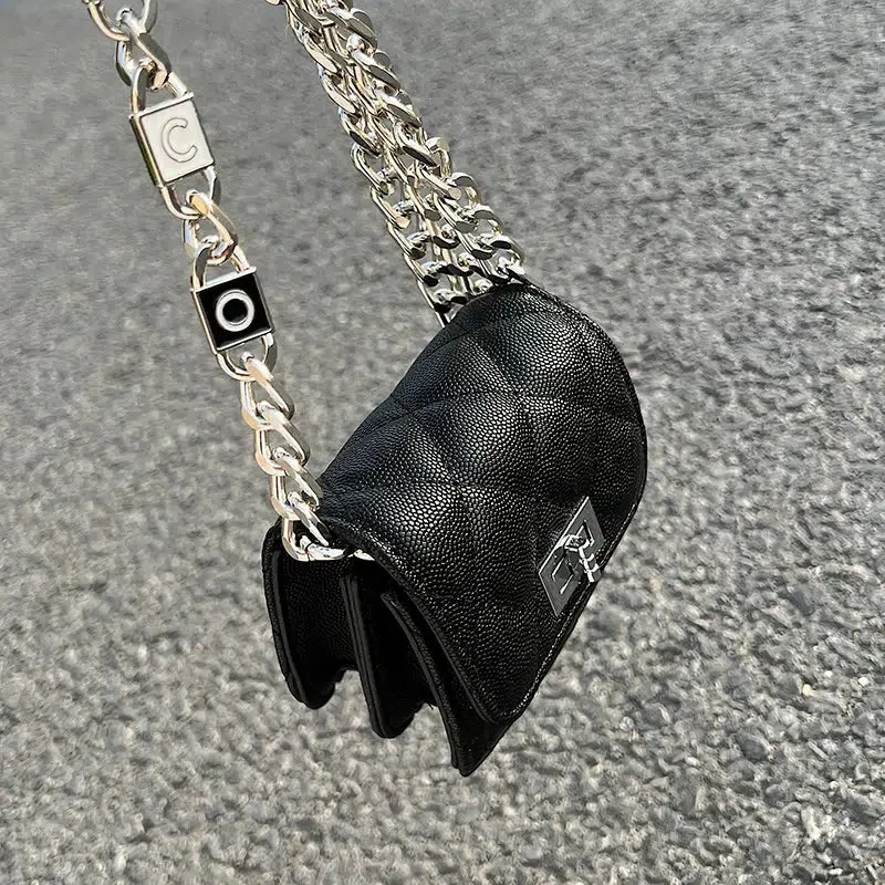 Chain Strap Quilted Mini Square Bag