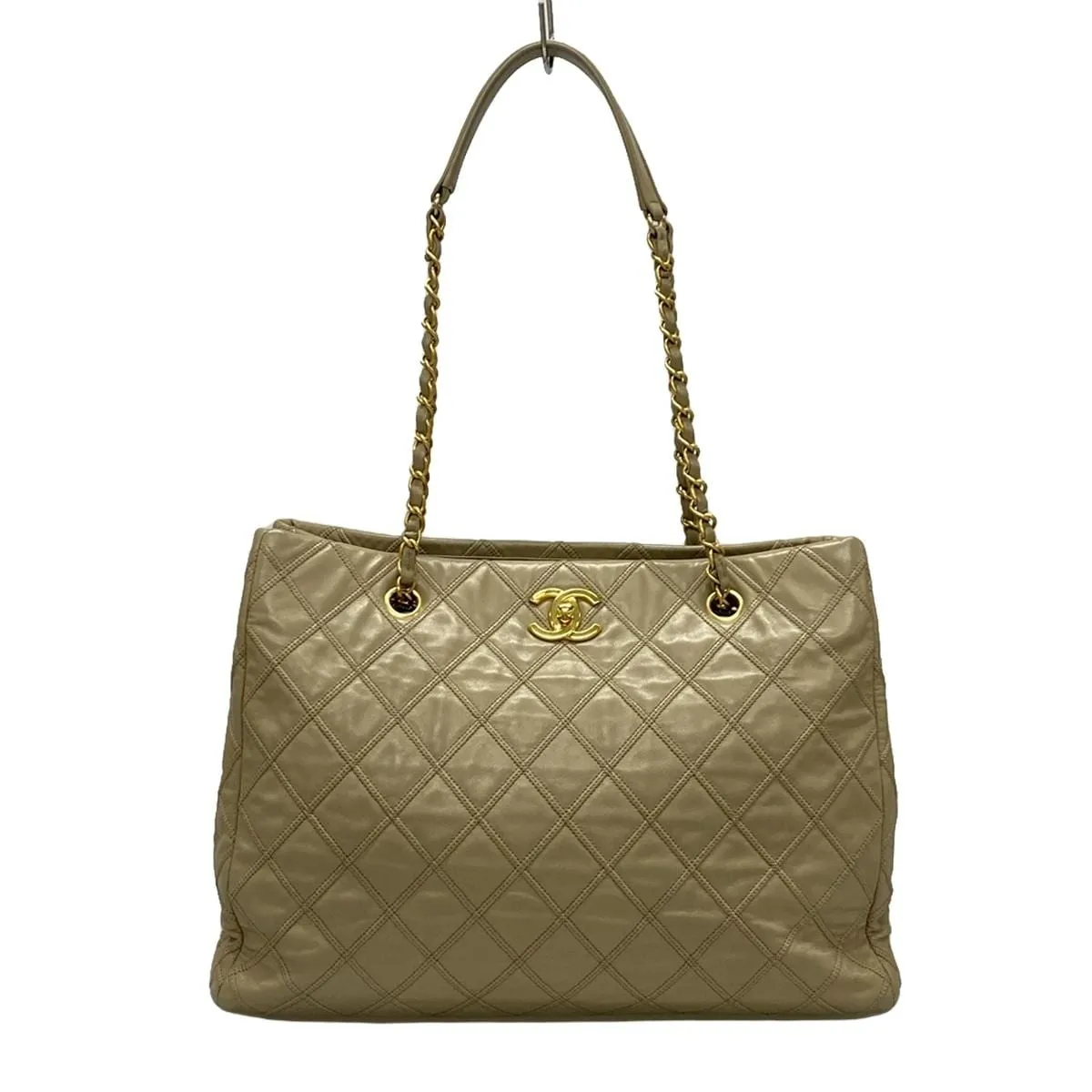 Chanel Beige Shopping Tote