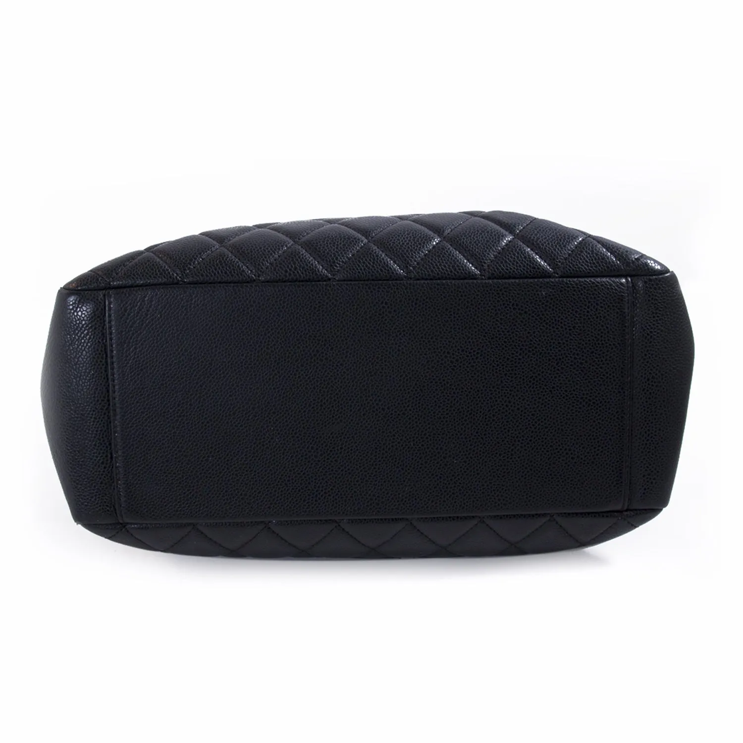 Chanel Black Caviar Leather Grand Shopping Tote