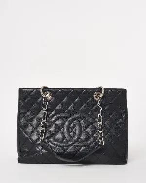 Chanel Black Caviar Leather GST Shopping Bag