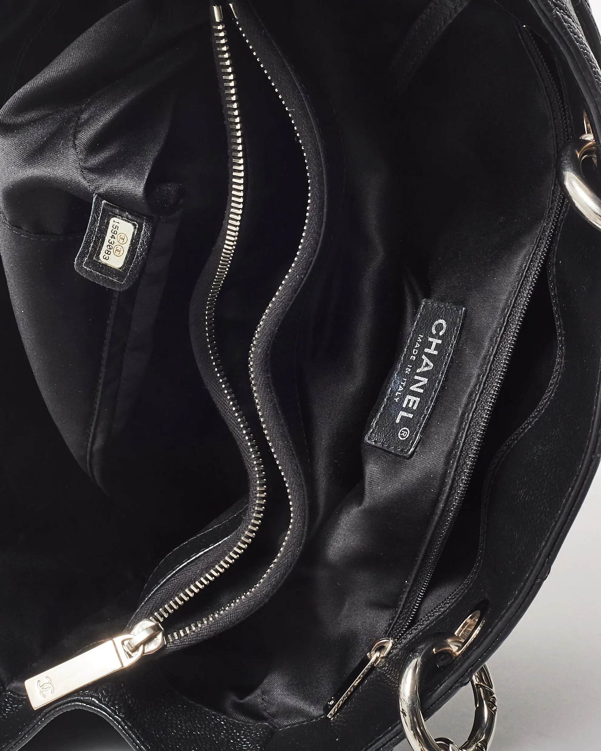 Chanel Black Caviar Leather GST Shopping Bag