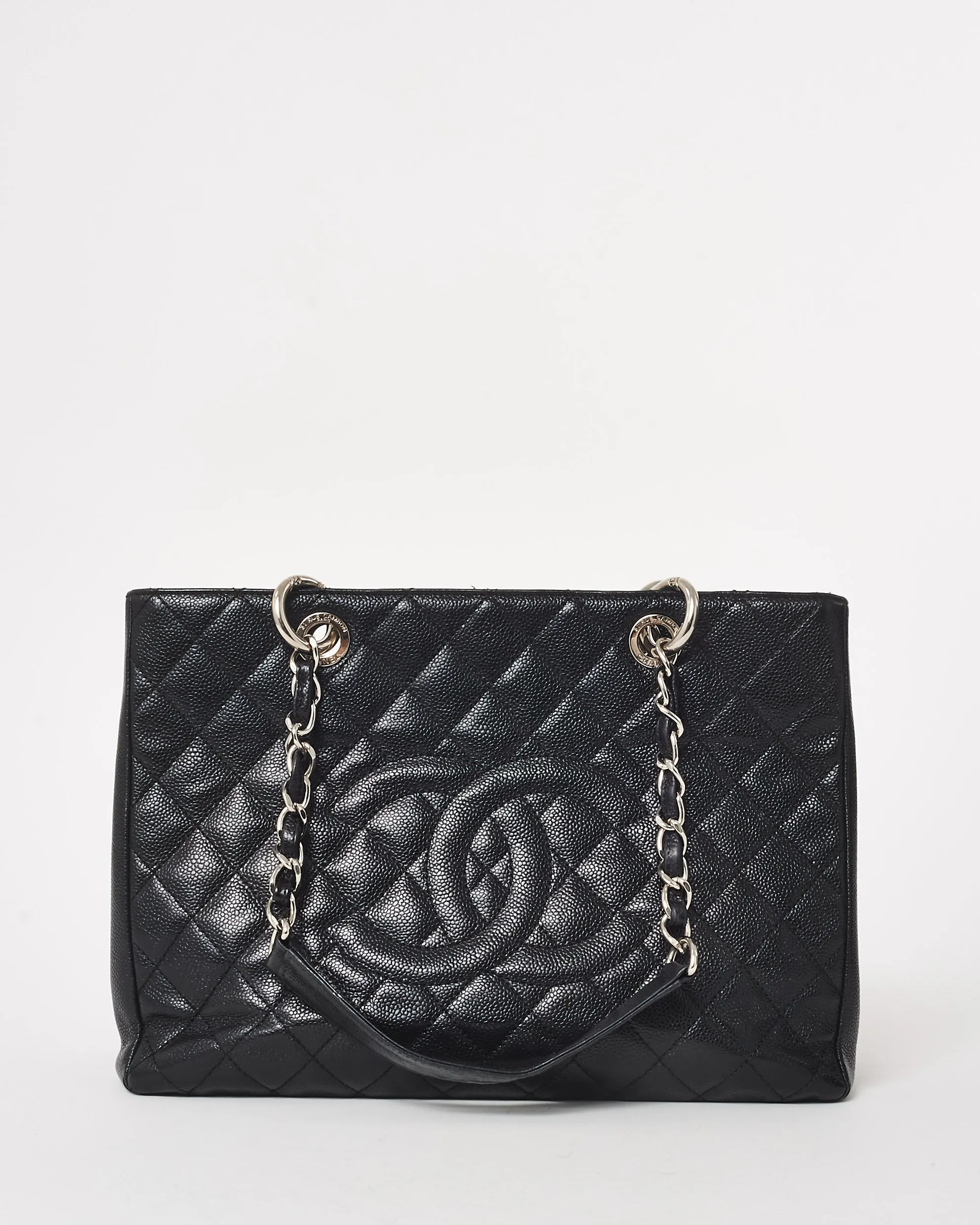 Chanel Black Caviar Leather GST Shopping Bag