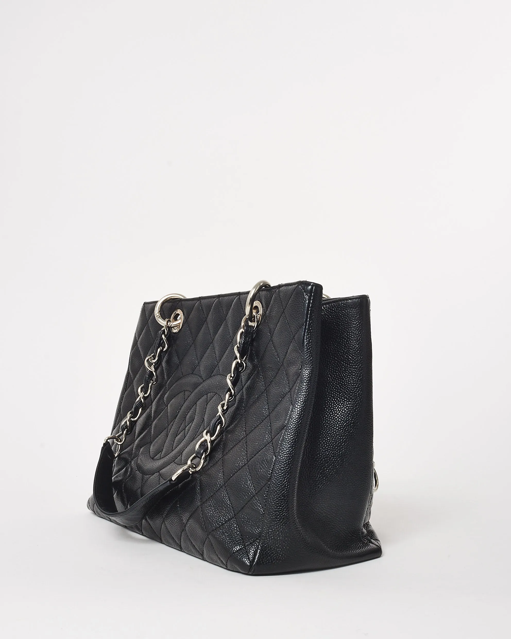 Chanel Black Caviar Leather GST Shopping Bag