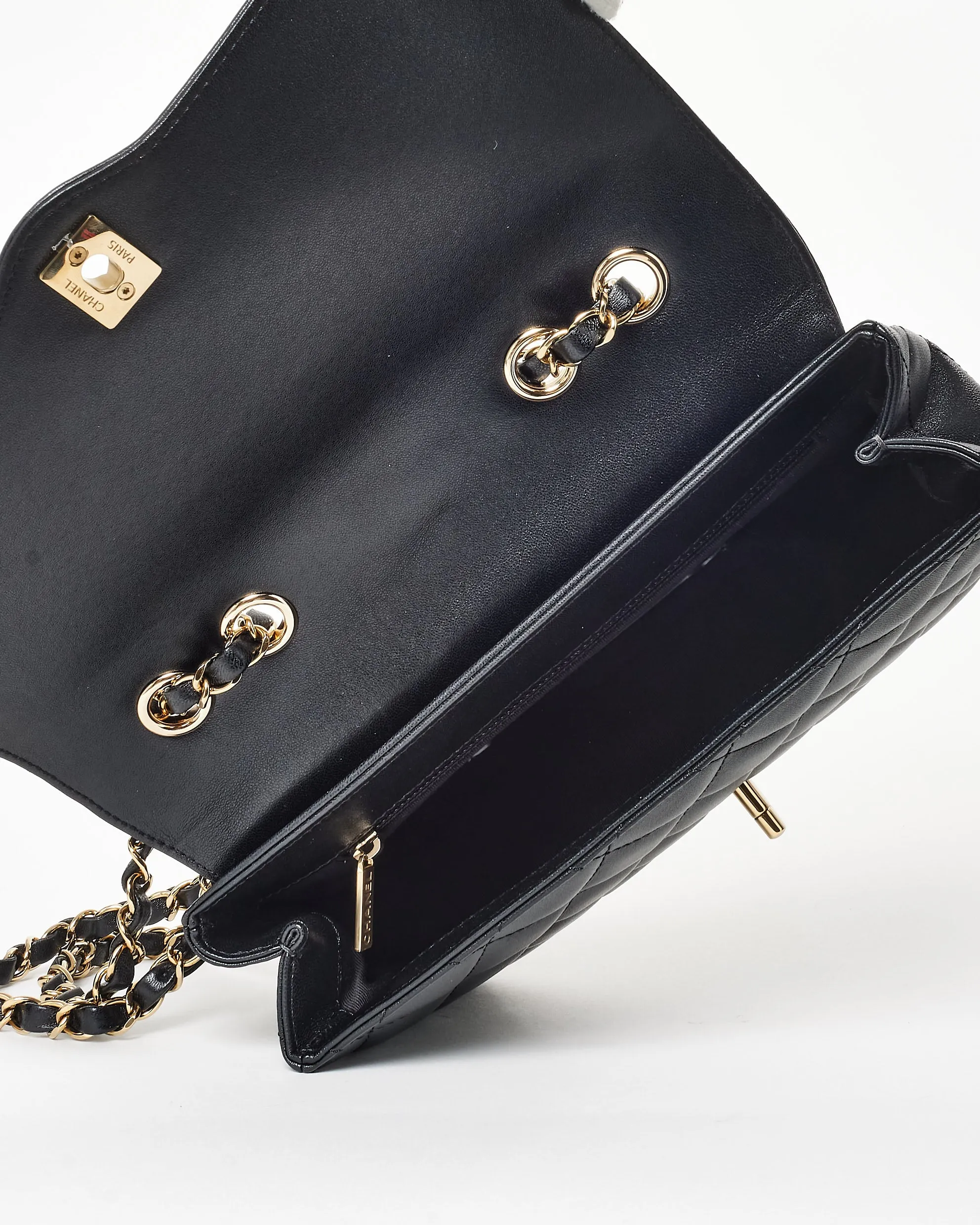 Chanel Black Leather GHW Diana Flap Bag