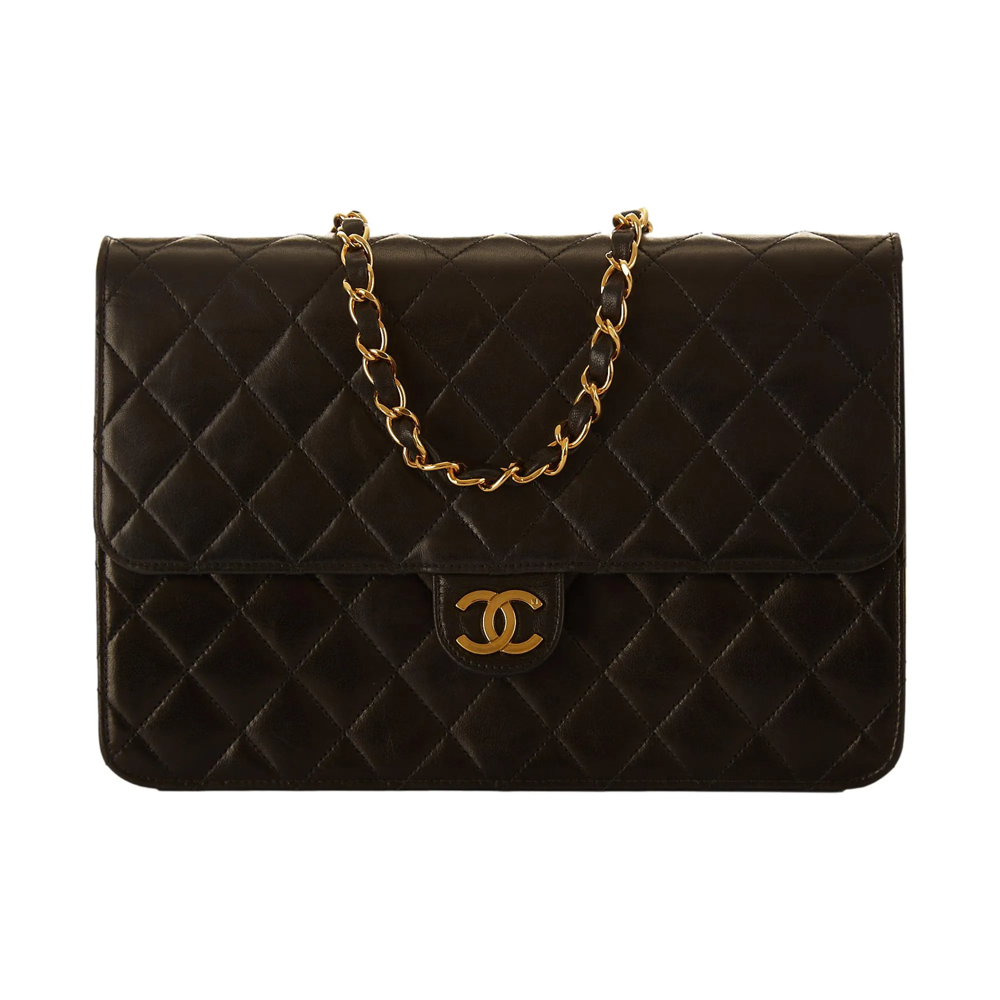 Chanel Black Quilted Chain Shoulder Bag