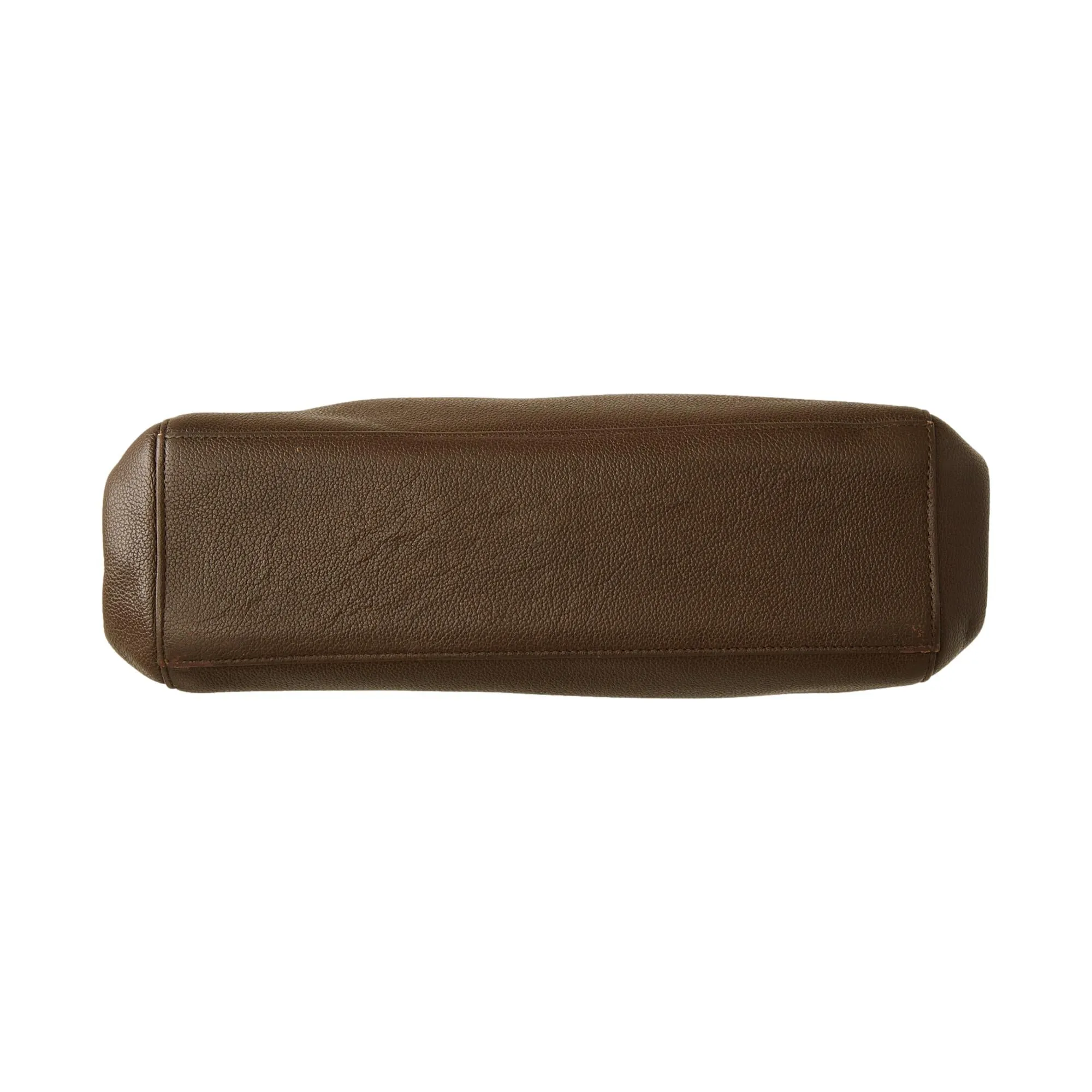 Chanel Brown Logo Caviar Shoulder Bag