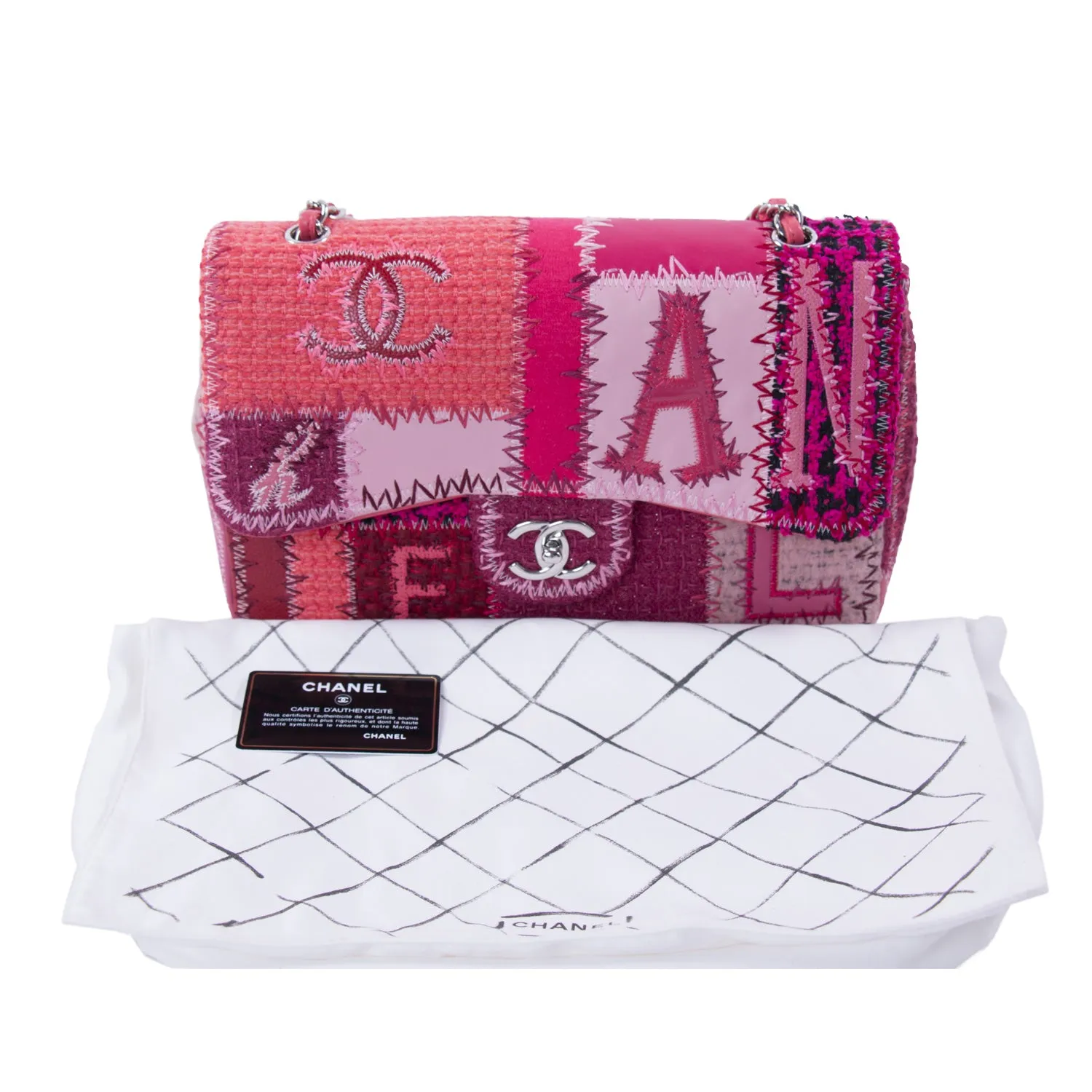 Chanel Classic Patchwork Jumbo Single Flap Bag