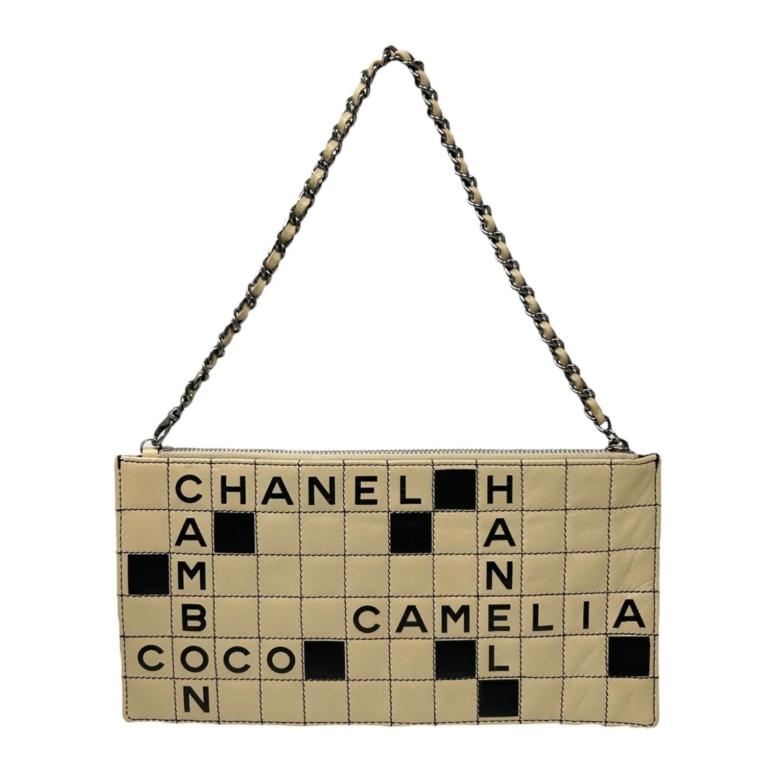Chanel Leather Crossword Shoulder Bag