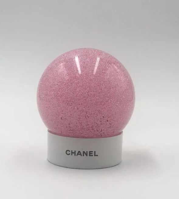 Chanel | Pink Snow Globe Perfume Shopping Bag | Medium