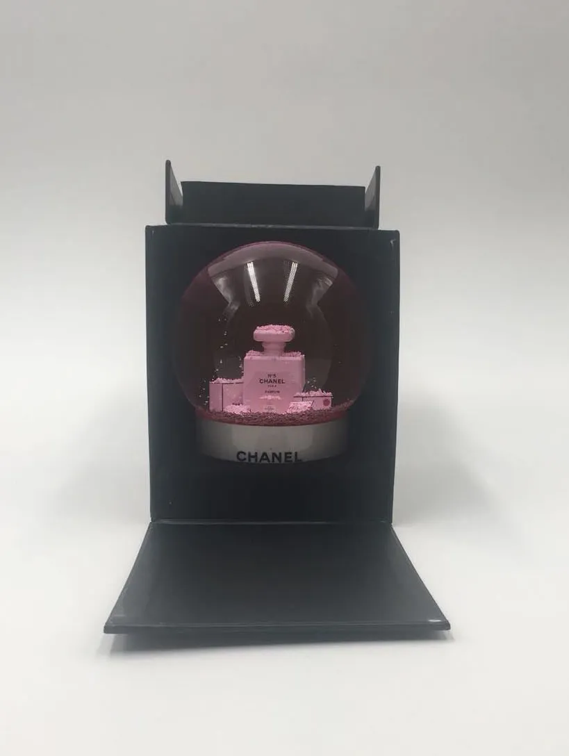 Chanel | Pink Snow Globe Perfume Shopping Bag | Medium