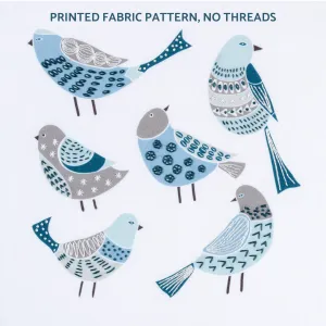 Chirpy birds embroidery pattern