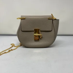 Chloe Mini Drew Bag With Gold Hardware