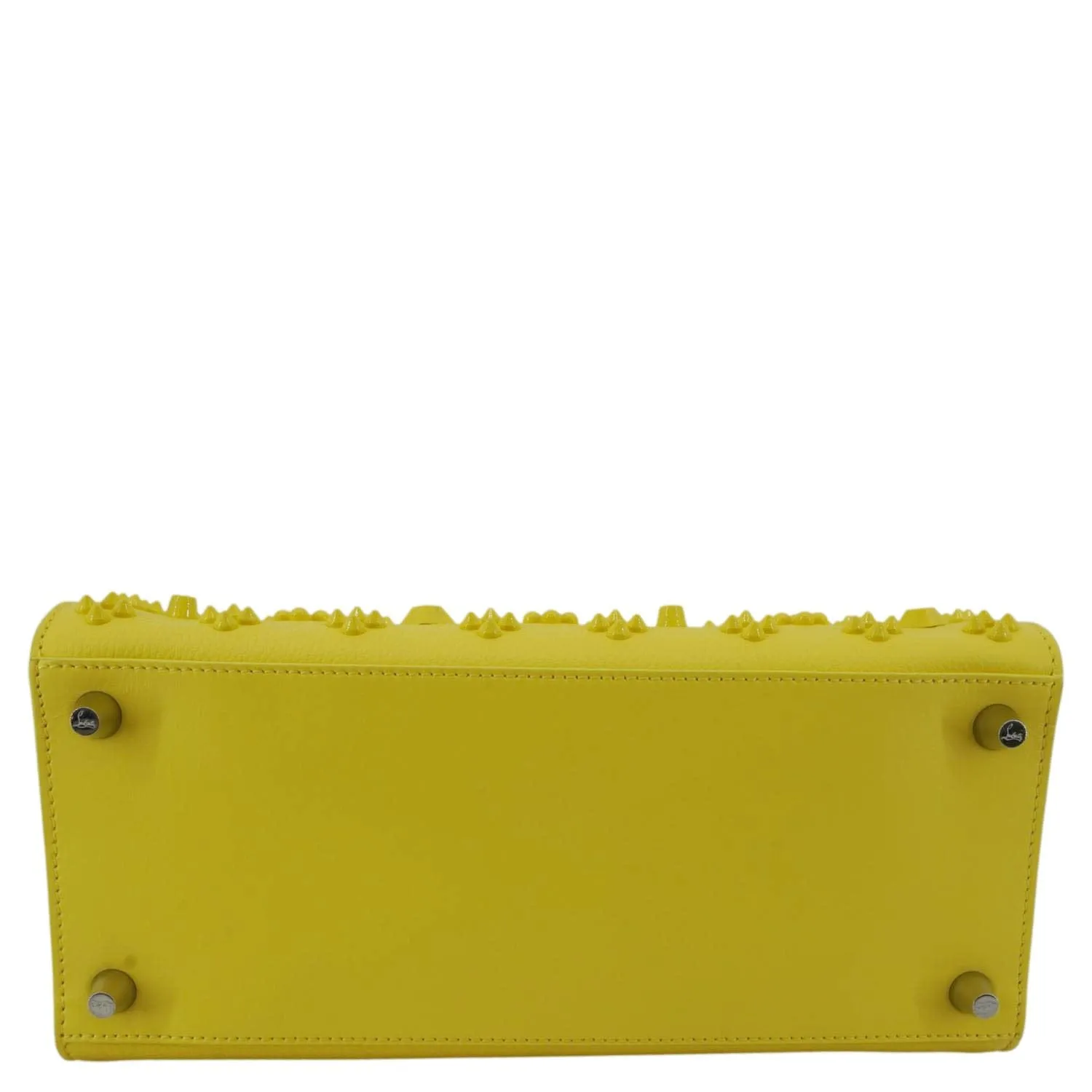 CHRISTIAN LOUBOUTIN Paloma Medium Leather Tote Bag Yellow