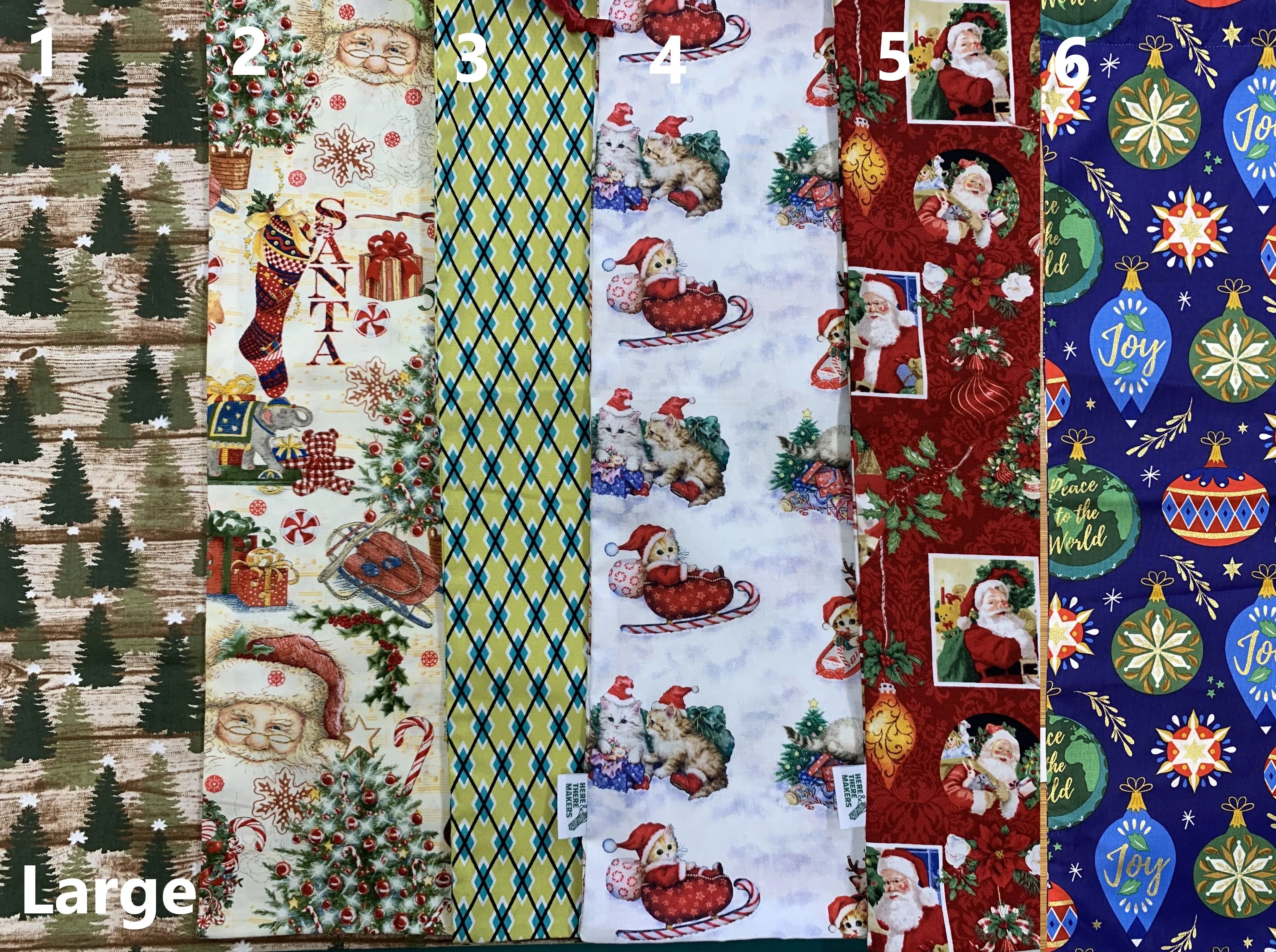 Christmas Drawstring Bags made by HTM