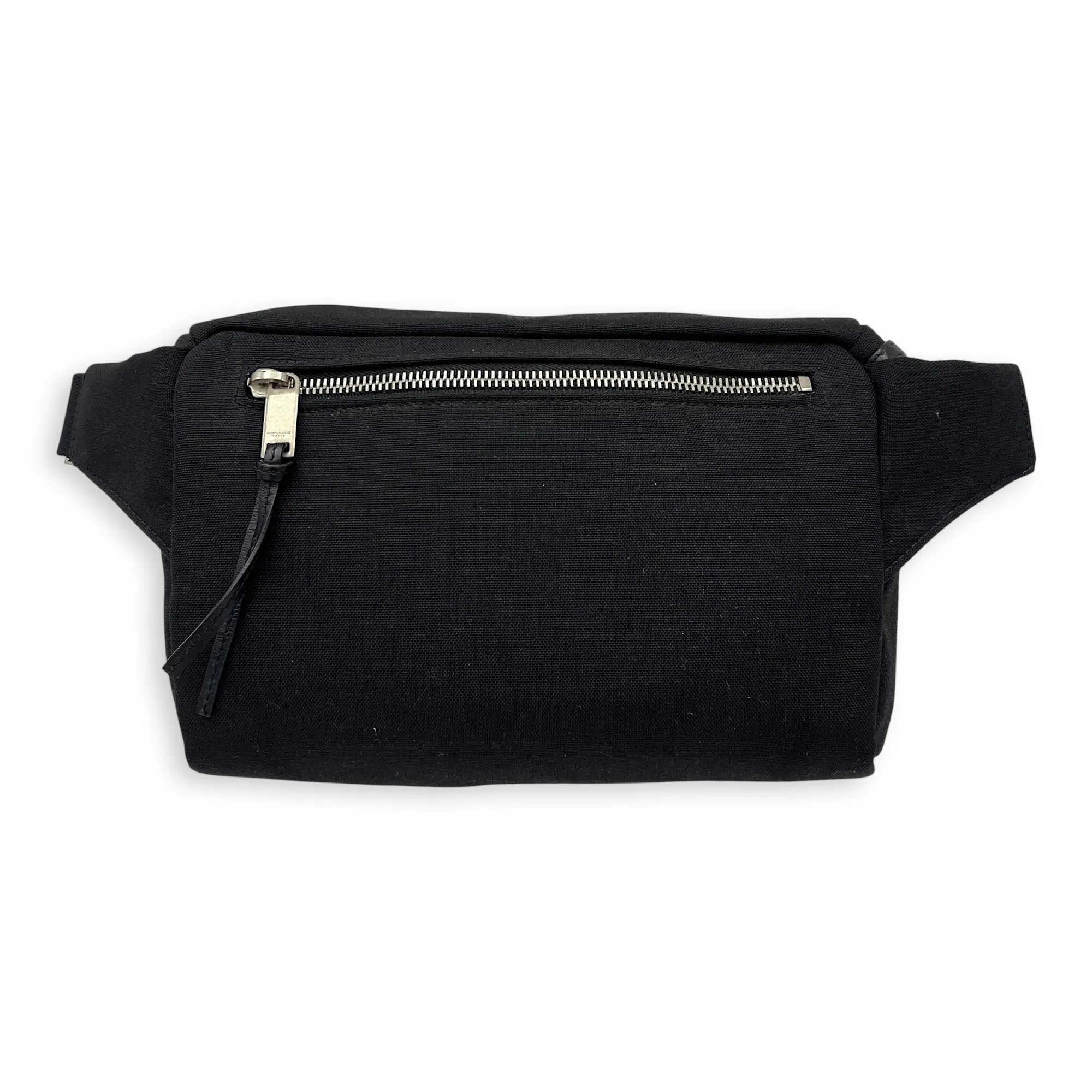 City Belt Bag Black in Canvas, Silver hardware