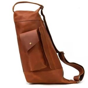 Classic Design Genuine Leather Chest Bag Sling Shoulder Bag