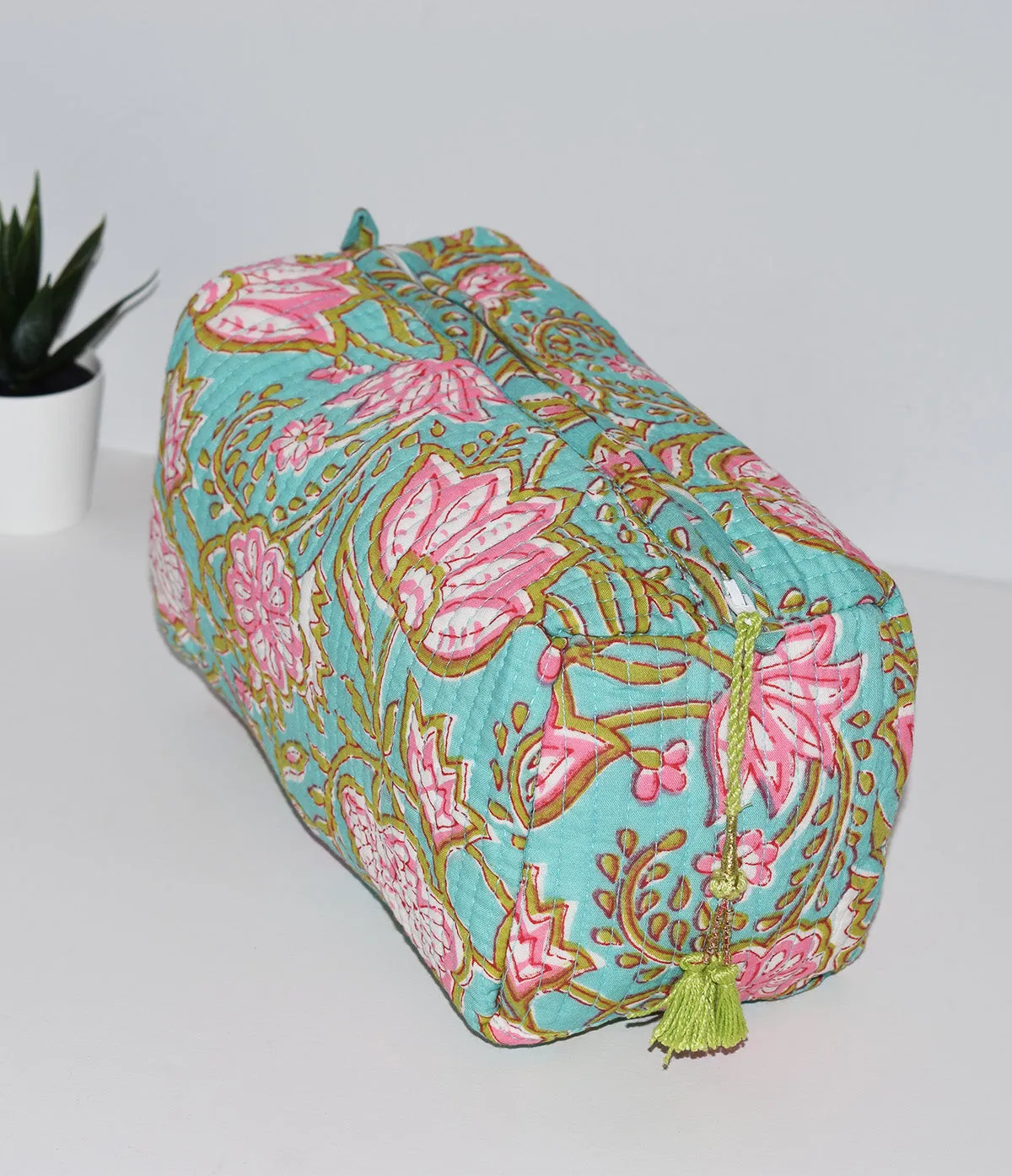 Classic Waterproof Toiletry Bag | Turq Floral
