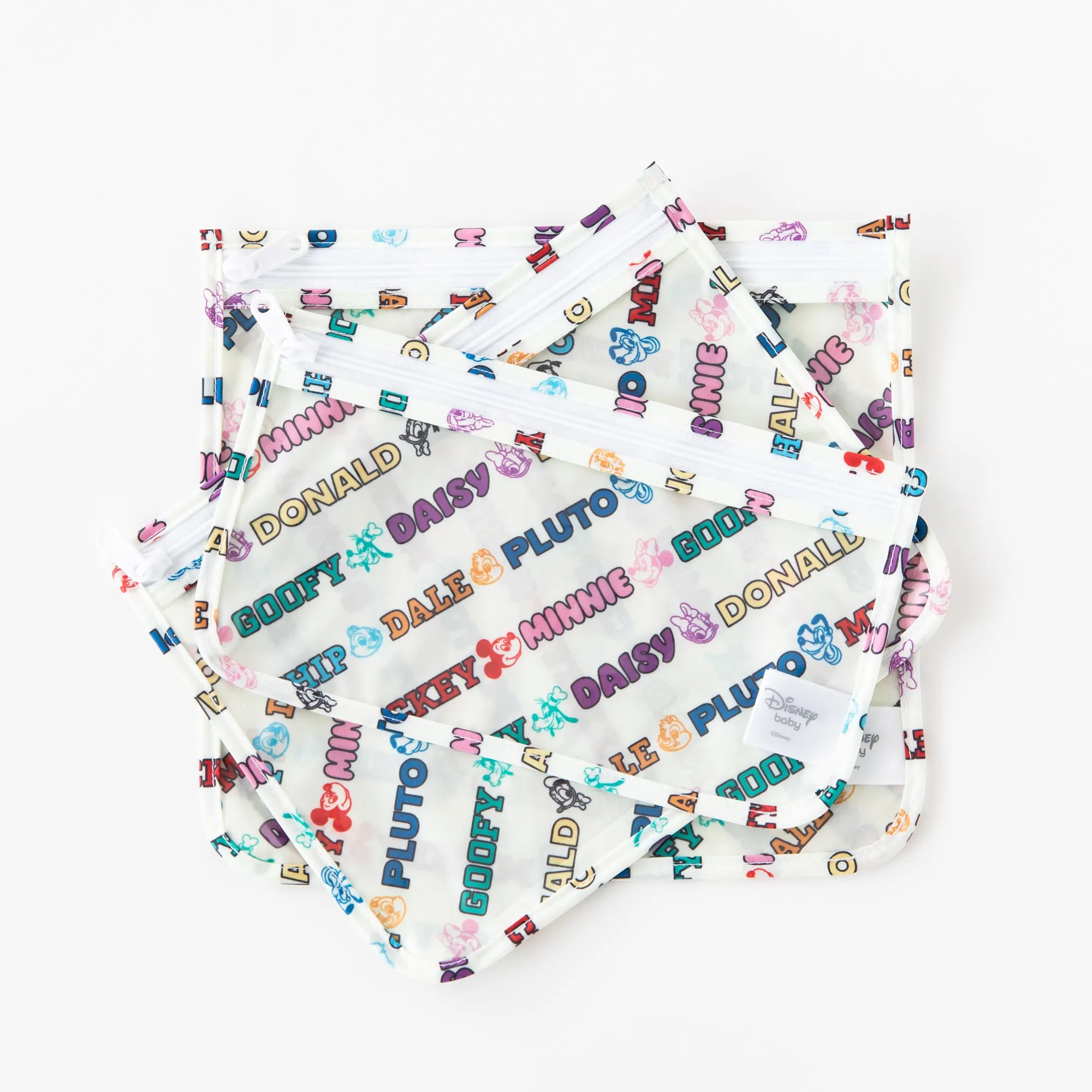 Clear Travel Bag 3 Pack: Mickey & Friends Varsity