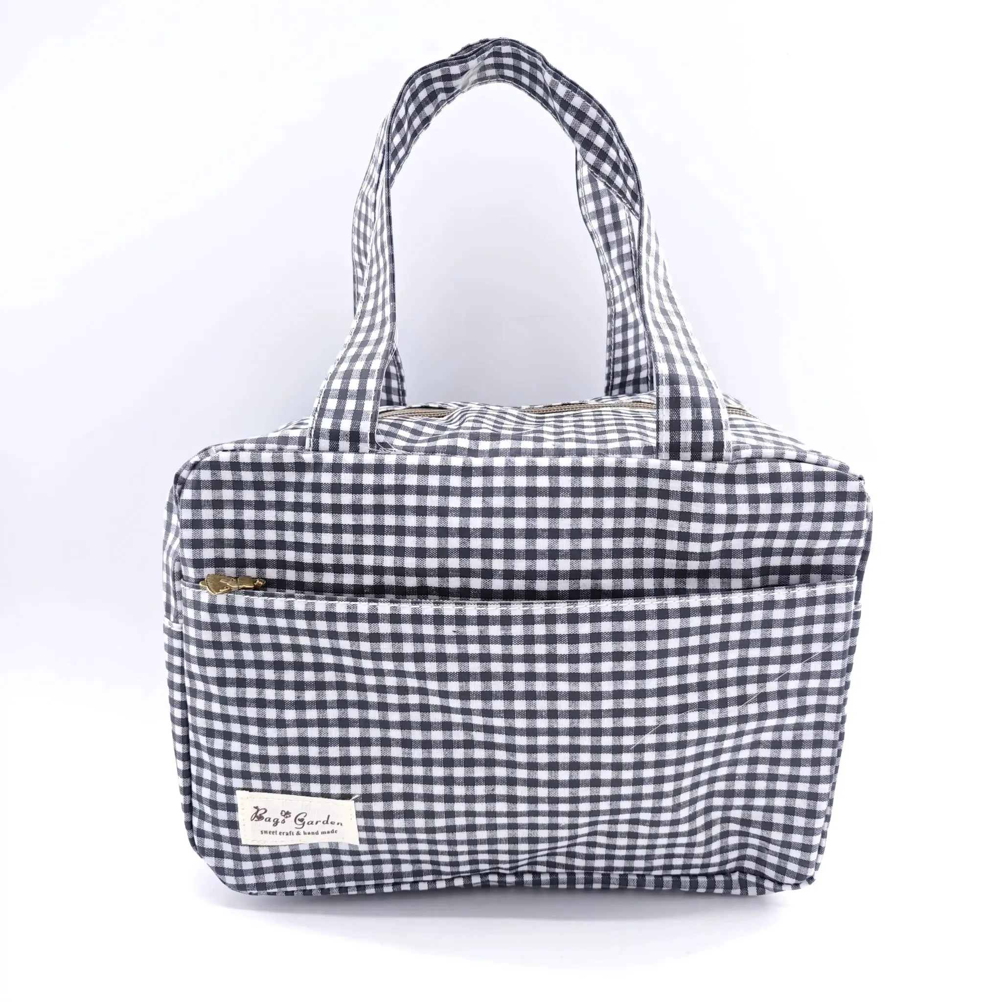 Cofre waterproof Vichy negro Bags Garden