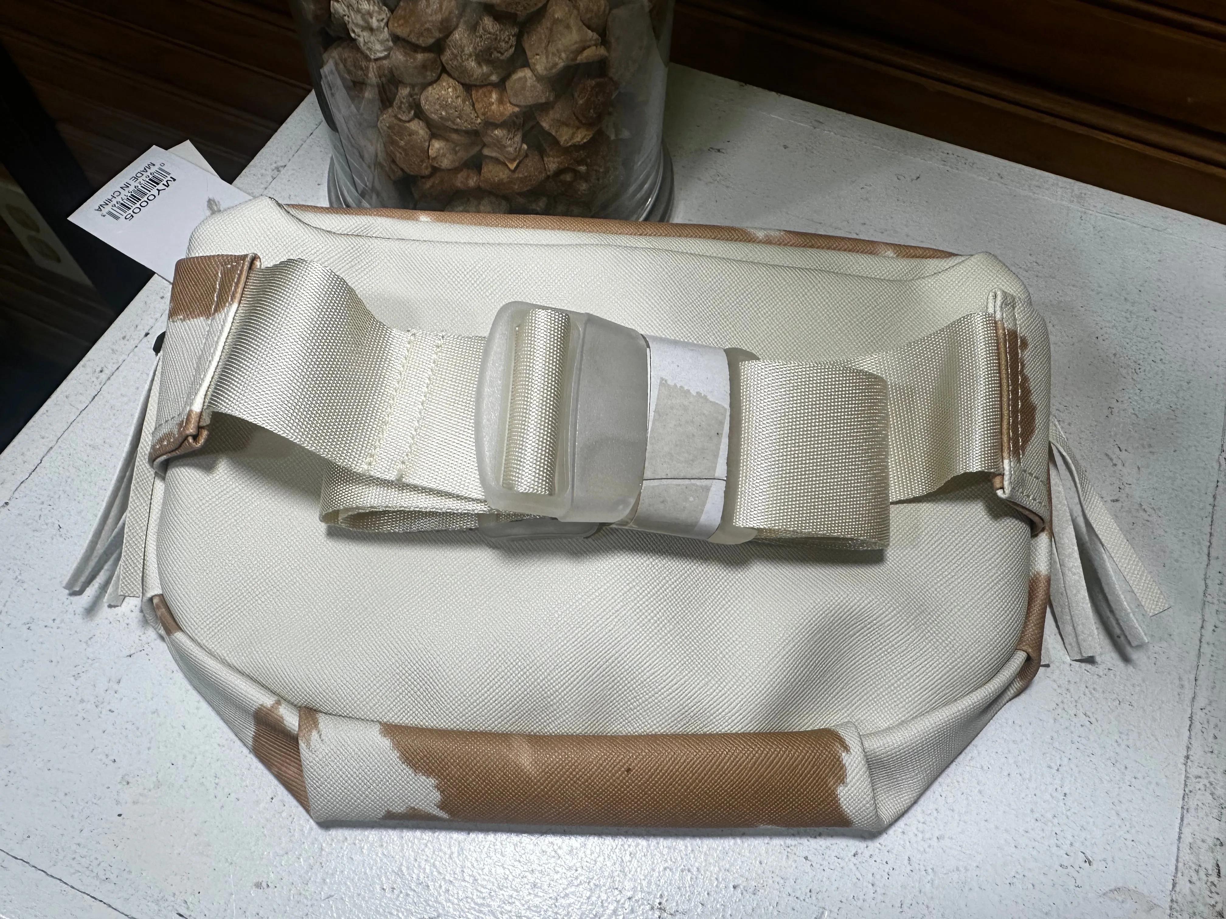 Cowhide Belt Bag w/Fringe