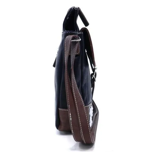 Cross-body Pockets Messenger Bag beige brown rhinestone Studs designer inspired