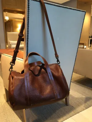 Crossbody Duffle, Soft Leather Satchel, Leather Laptop Bag