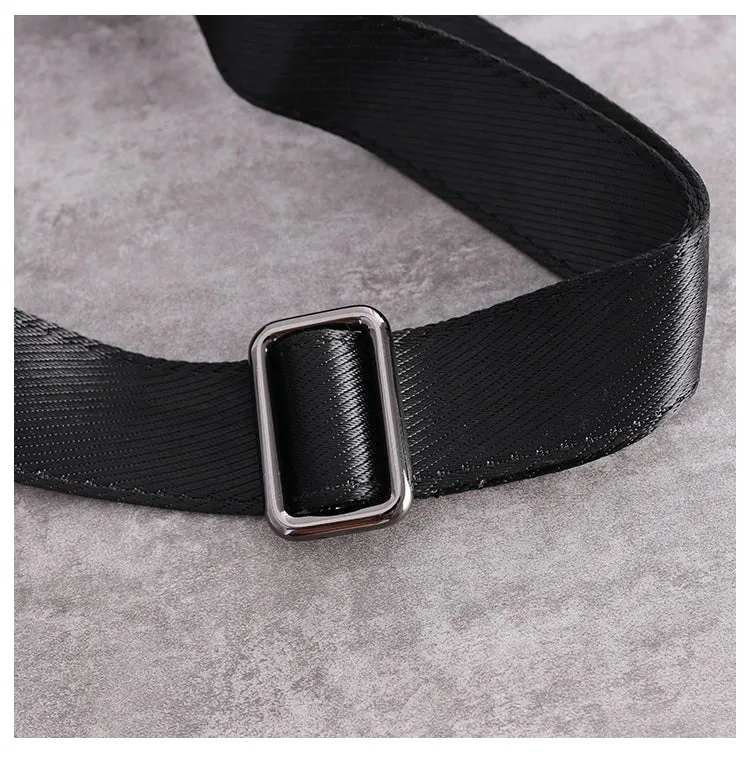 Crossbody Nylon Bag Black Small Sling Bag for Men Chest Bags for Men Cross Body Chest Bag